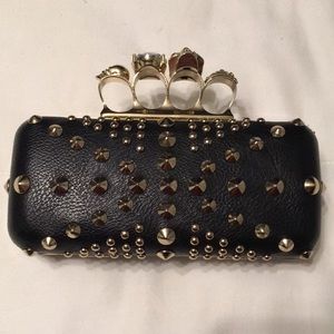 Skull Knuckle Purse Clutch